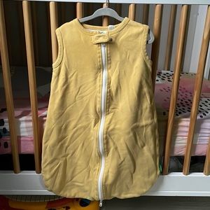 Parade Organic Essential Sleep Sack in light mustard yellow, 0-6 mos